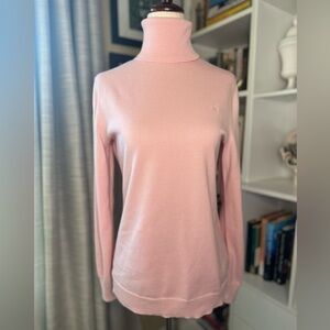 Ralph Lauren Green Label Soft Pink Turtleneck Sweater